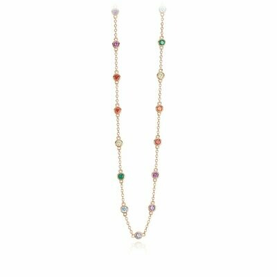 Collana Rainbow Rose' - Mabina Gioielli Collana Rainbow Rose' - Mabina Gioielli