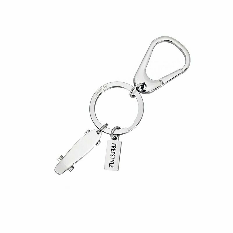 Portachiavi In Acciaio 316L - 2 Jewels