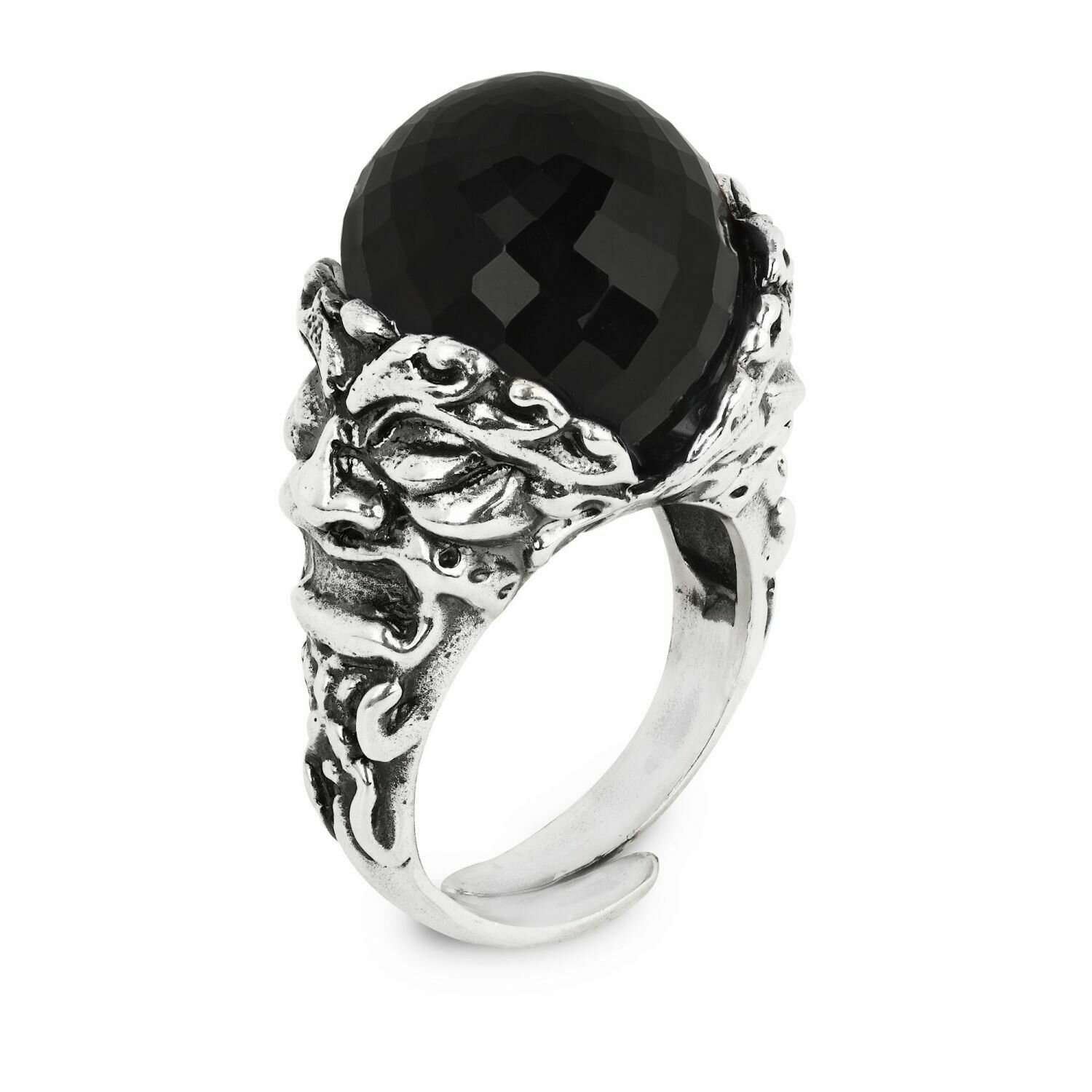 Anello Con Maschere E Onice - Gerardo Sacco