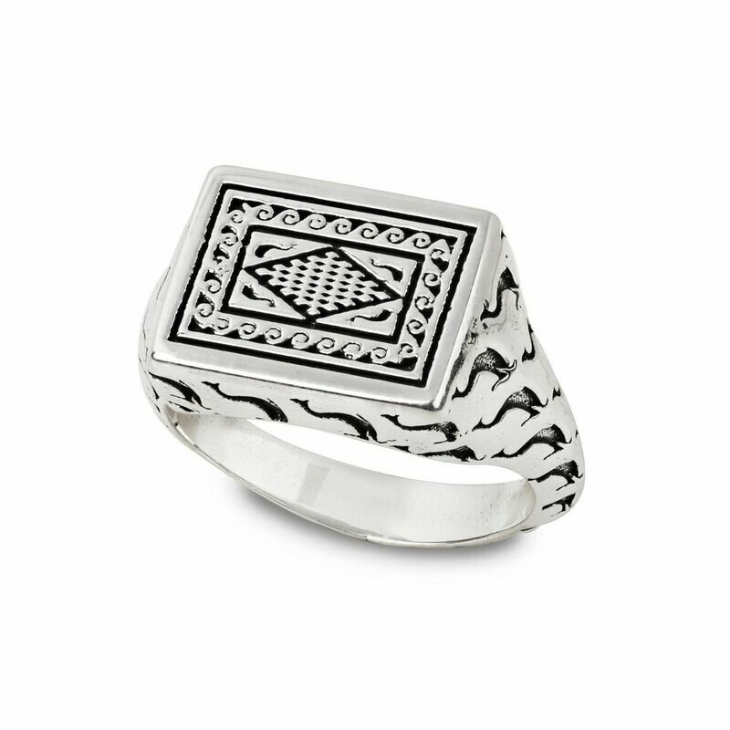 Anello Con Mosaico Delfini 27872 - Gerardo Sacco