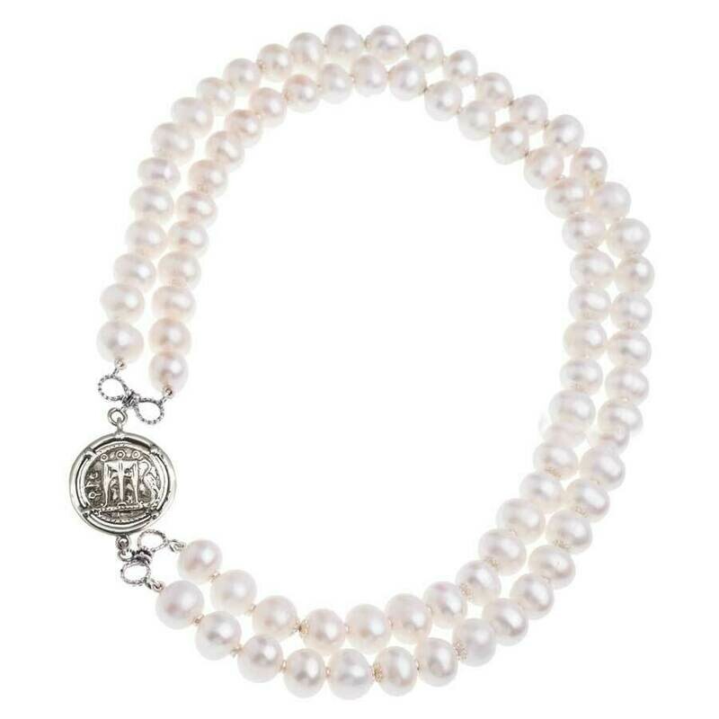 Collana Perle Con Moneta - Gerardo Sacco