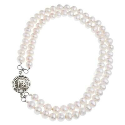 Collana Perle Con Moneta - Gerardo Sacco