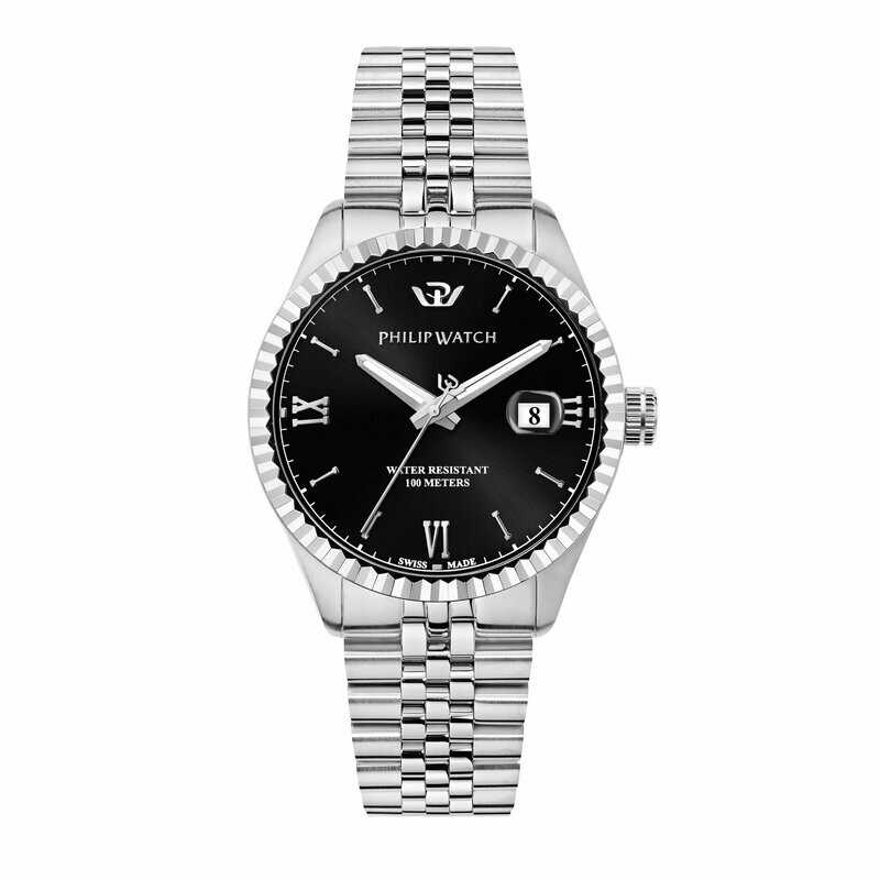 Orologio Caribe 41Mm 3H Black Dial - Philip Watch Orologio Caribe 41Mm 3H Black Dial - Philip Watch