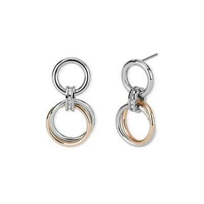 Orecchini Acciaio E Pvd Rose' - 2 Jewels