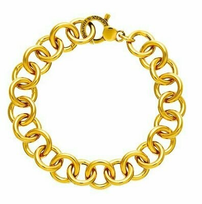 Bracciale Maglia Tonda Dorato Cm 20 - Giovanni Raspini Bracciale Maglia Tonda Dorato Cm 20 - Giovanni Raspini
