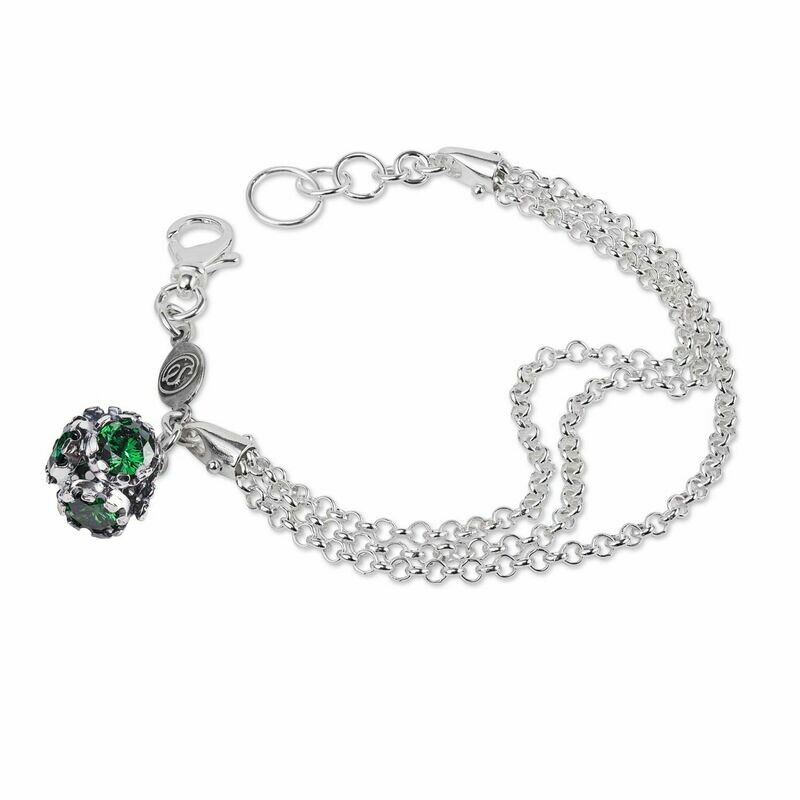 Bracciale Multifilo Con Charm Verde - Gerardo Sacco