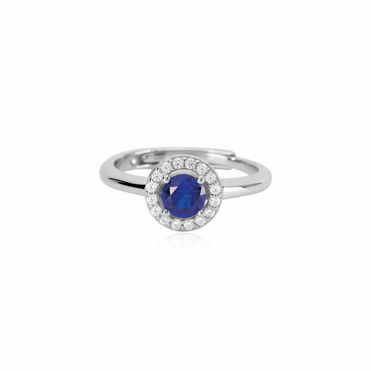 Anello Con Zaffiro Sintetico - Mabina Gioielli