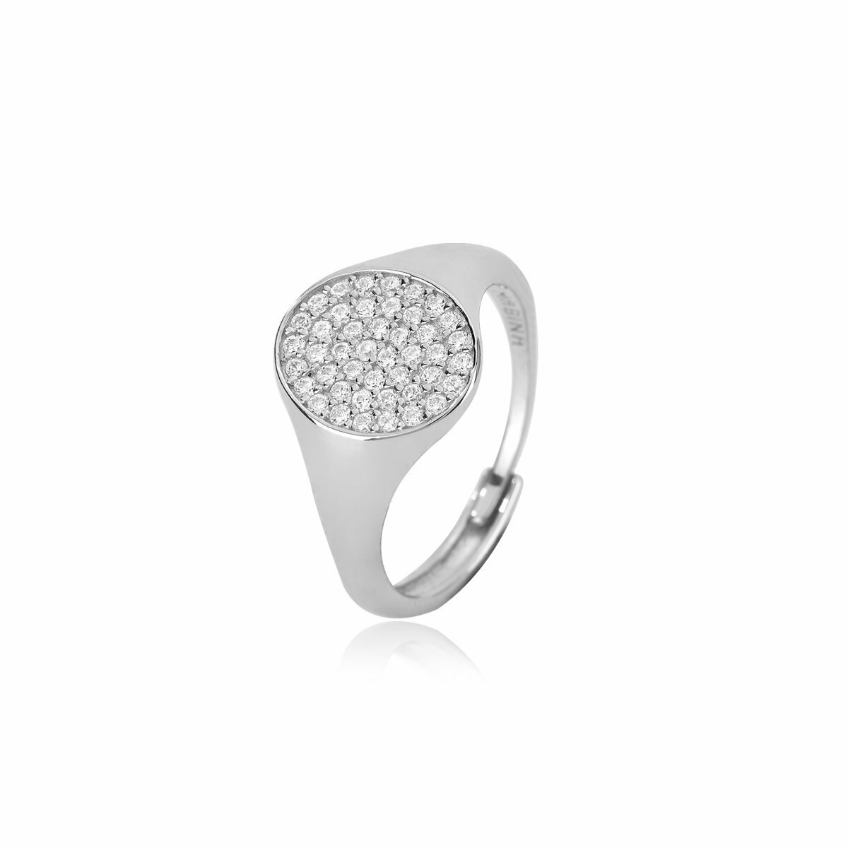 Anello Chevalier Pave' - Mabina Gioielli