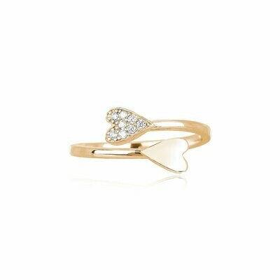 Anello Contrarie' Cuori - Mabina Gioielli