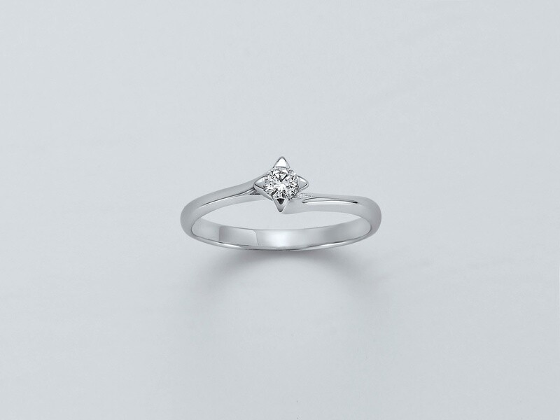 Anello Solitario Con Diamanti Yukiko Anello Solitario Con Diamanti Yukiko