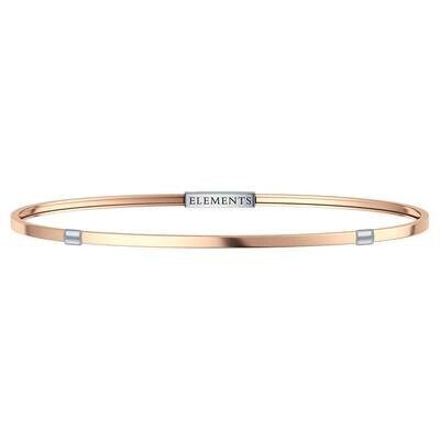 Base Bracciale Element Rigido Oro Rosa 18Kt - Donna Oro