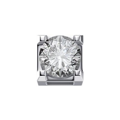 Griffe 0,05 Ct In Oro Bianco E Diamante - Donna Oro