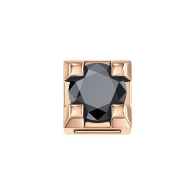 Griffe 0,02 Ct In Oro Rosa E Diamante Nero Griffe 0,02 Ct In Oro Rosa E Diamante Nero
