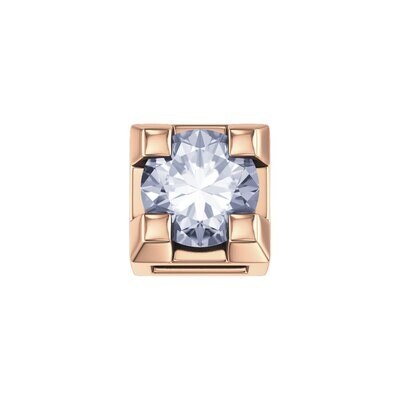 Griffe 0,02 Ct In Oro Rosa E Diamante - Donna Oro