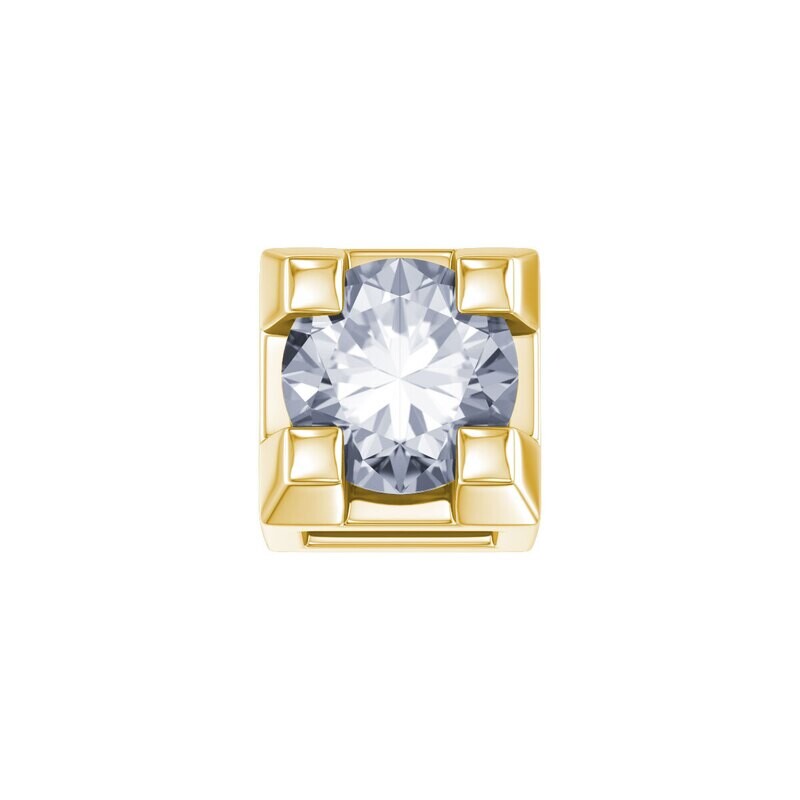 Griffe 0,02 Ct In Oro Giallo E Diamante - Donna Oro Griffe 0,02 Ct In Oro Giallo E Diamante - Donna Oro