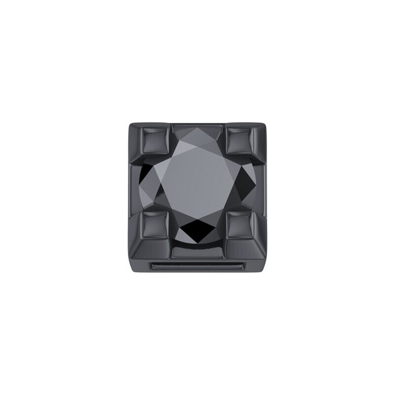 Griffe 0,02 Ct In Oro Brunito E Diamante Nero - Donna Oro