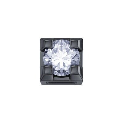 Griffe 0,02 Ct In Oro Brunito E Diamante - Donna Oro Griffe 0,02 Ct In Oro Brunito E Diamante - Donna Oro