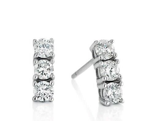 Orecchini Trilogy Con Diamanti Donna Oro
