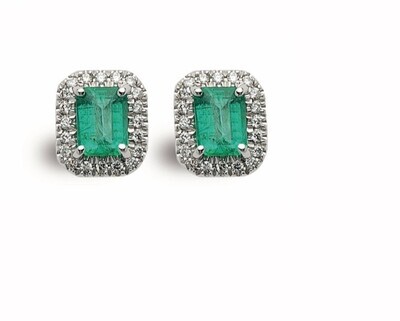 Orecchini Smeraldo Donnaoro In Oro E Diamanti