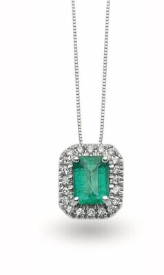 Pendente Smeraldo Donnaoro In Oro E Diamanti