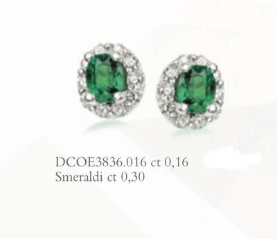 Orecchini Smeraldo Donnaoro In Oro E Diamanti