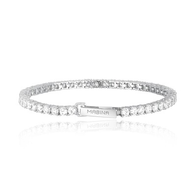 Bracciale tennis in argento con zirconi bianchi TENNIS CLUB - Mabina Gioielli