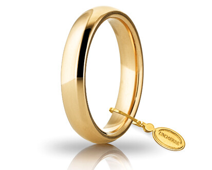 Fede Comoda Mm.4,0 In Oro Giallo Unoaerre