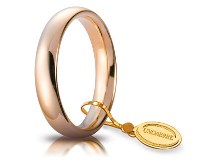Fede Comoda Mm.4,0 In Oro Rosa Unoaerre