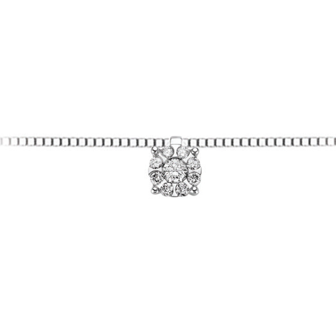 Collana Punto Luce Con Diamanti Donna Oro Luce