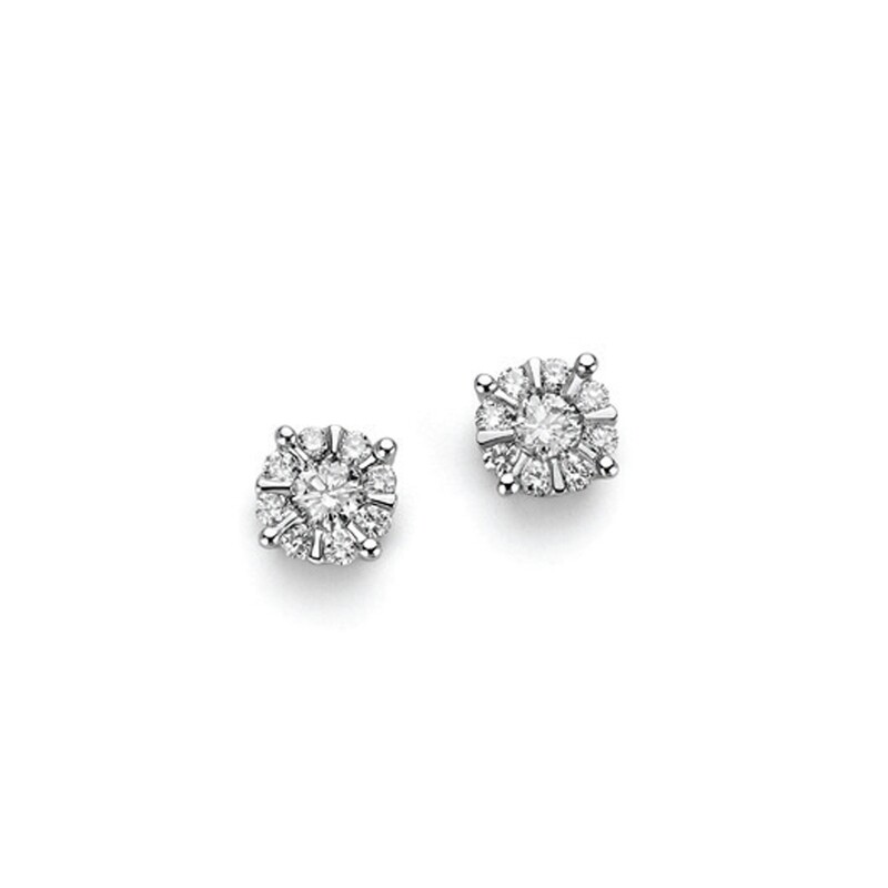Orecchini Punto Luce Con Diamanti DonnaOro Luce