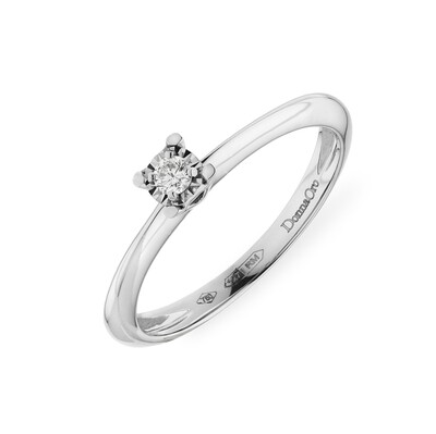 Anello Solitario Effetto Donna Oro Anello Solitario Effetto Donna Oro