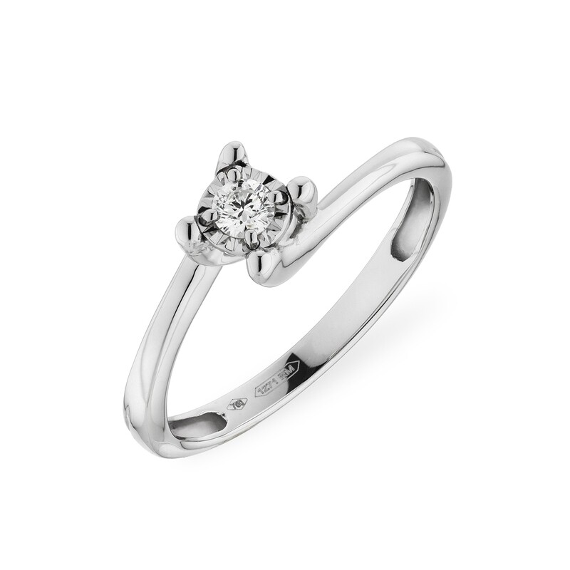 Anello Solitario Effetto Donna Oro Anello Solitario Effetto Donna Oro