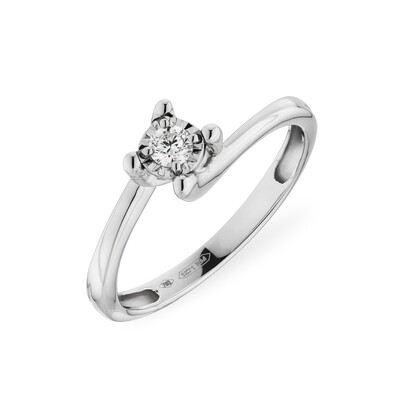 Anello Solitario Effetto Donna Oro Anello Solitario Effetto Donna Oro