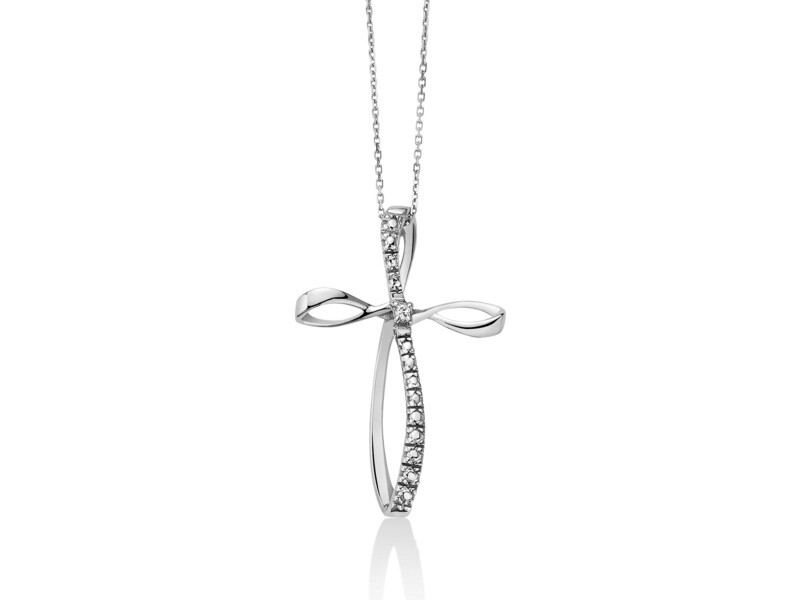 Croce in oro Con Diamanti Miluna Croce in oro Con Diamanti Miluna
