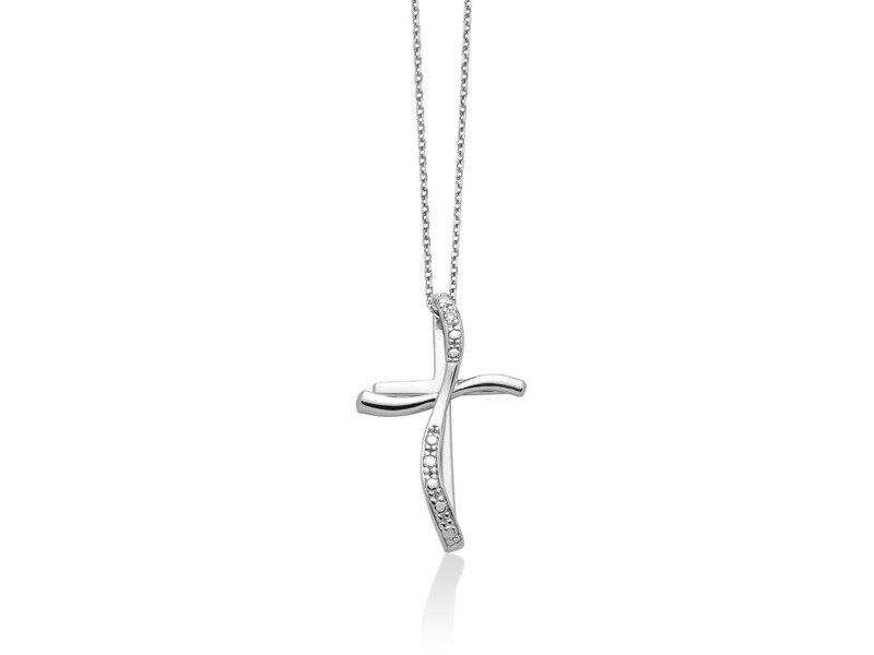 Croce in oro Con Diamanti Miluna Croce in oro Con Diamanti Miluna