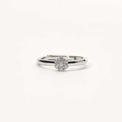 Anello Fiore Bianco  - Mabina Gioielli