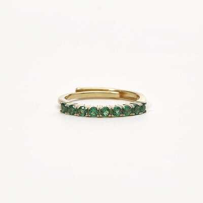 Anello Veretta Verde  - Mabina Gioielli