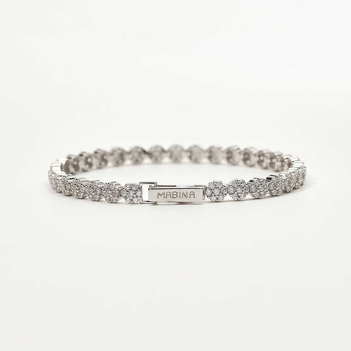 Bracciale Donna Tennis A Fiori  - Mabina Gioielli