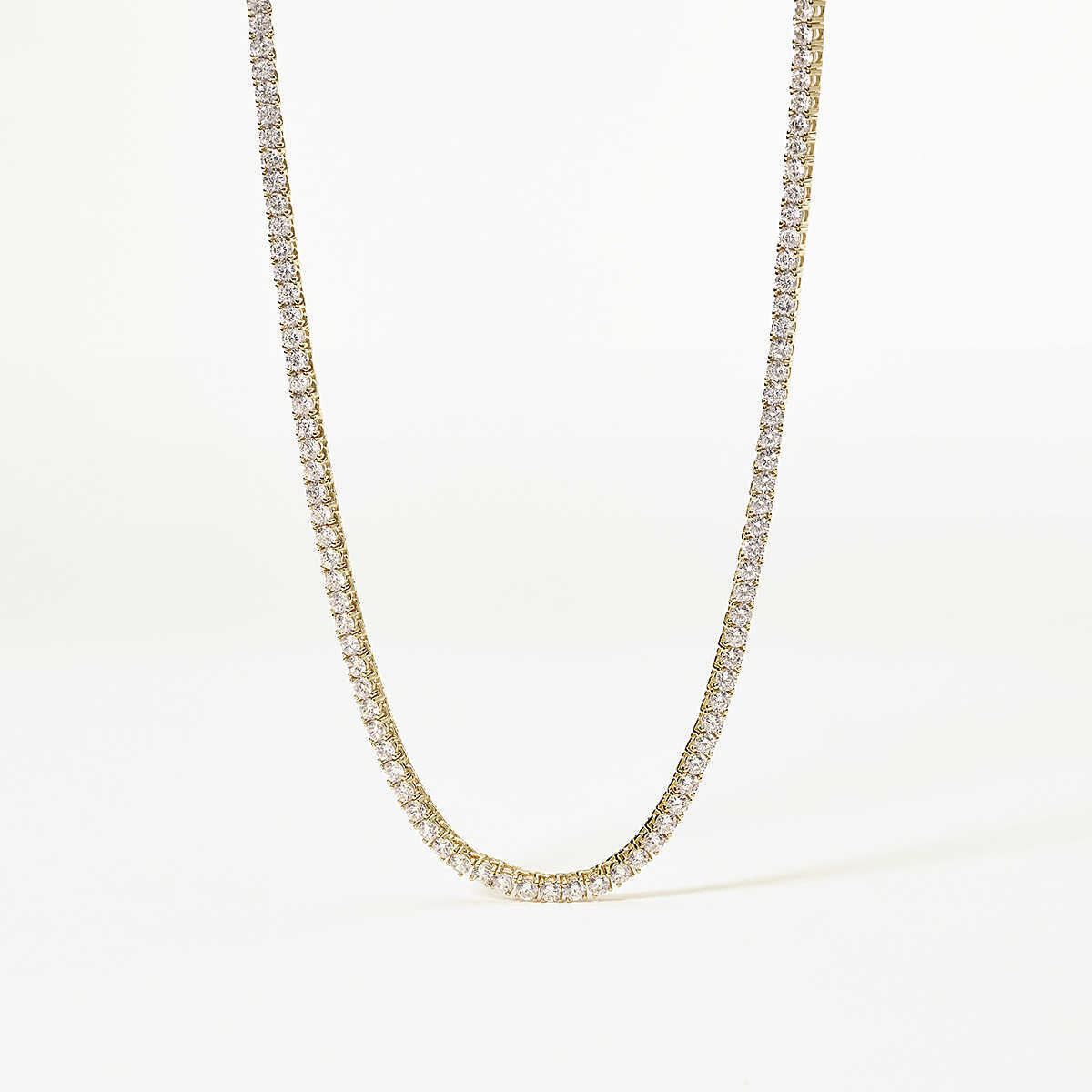Collana Tennis Dorata