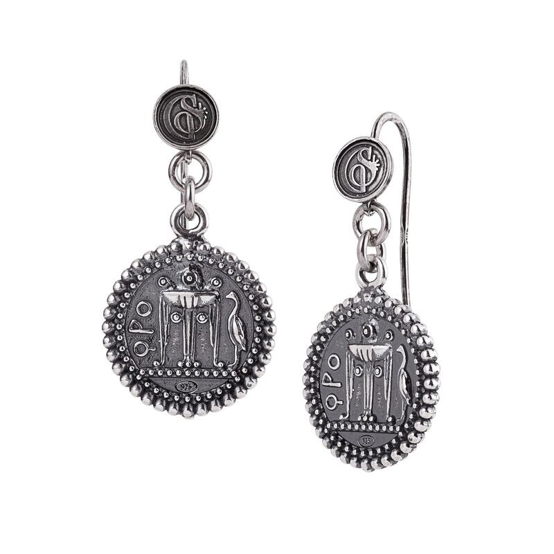 Orecchini In Argento Con Moneta - Gerardo Sacco
