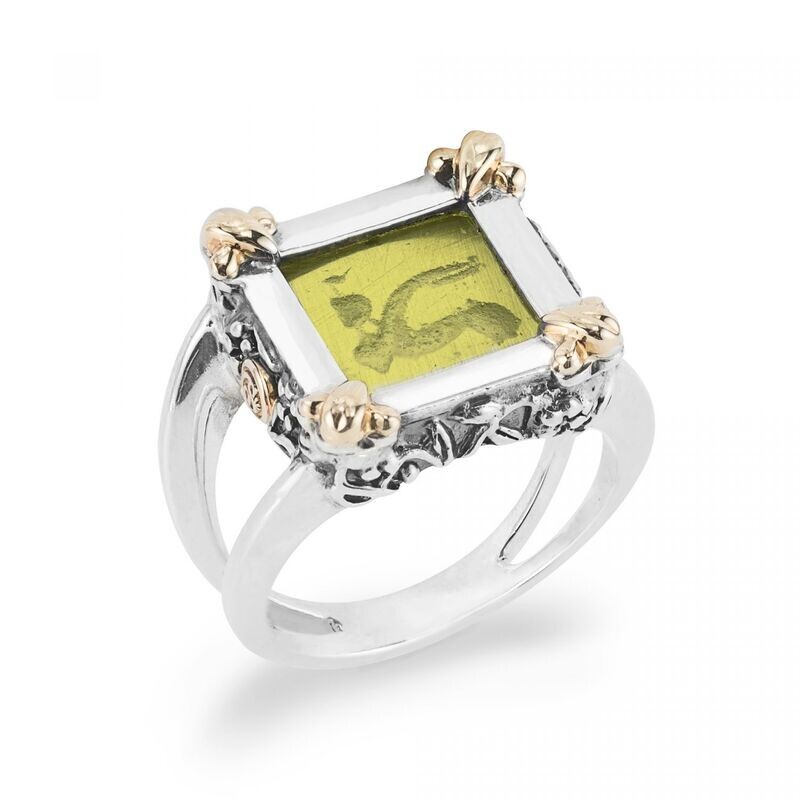 Anello Pasta Vitrea Lime - Gerardo Sacco