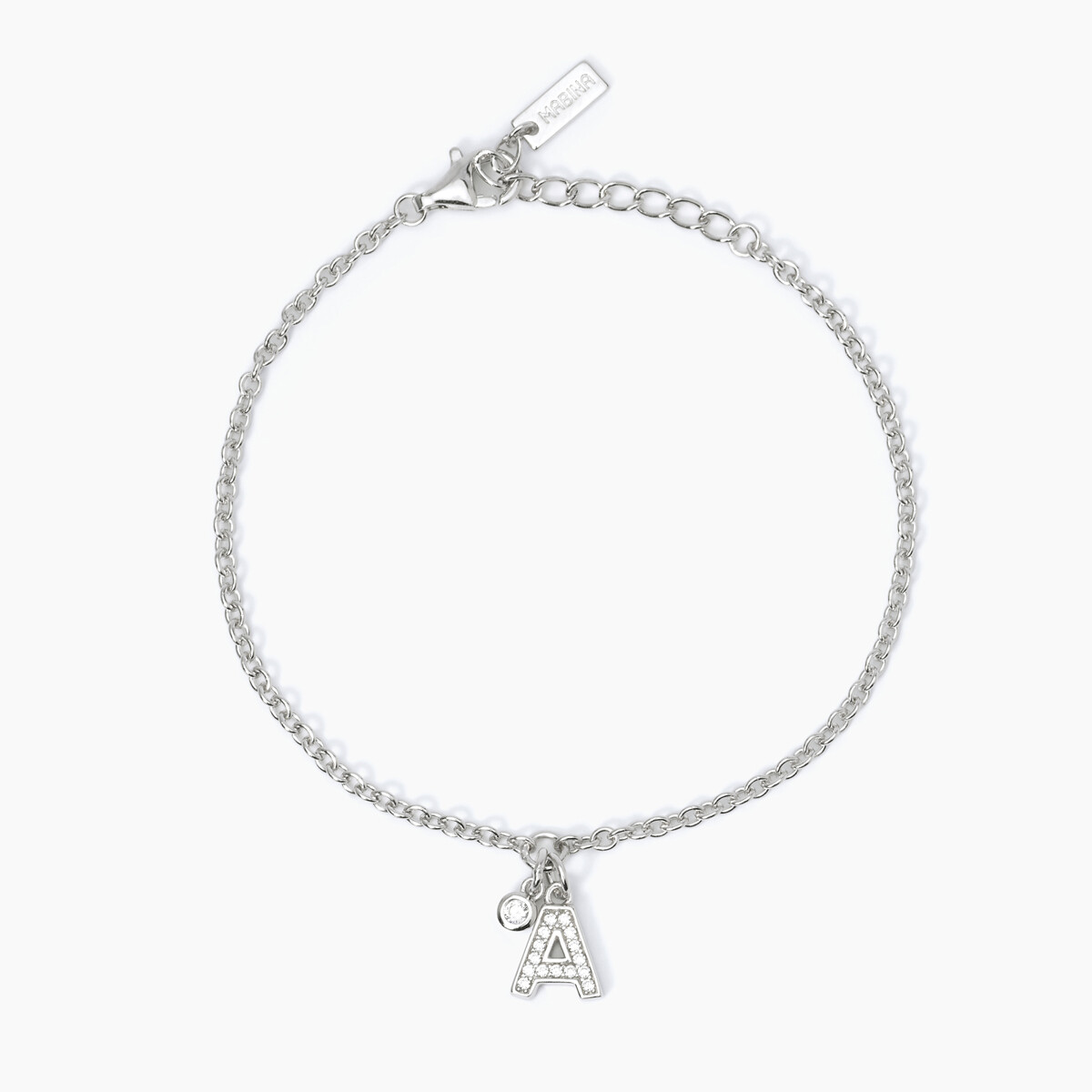 Bracciale Argento Lettera A - Mabina gioielli
