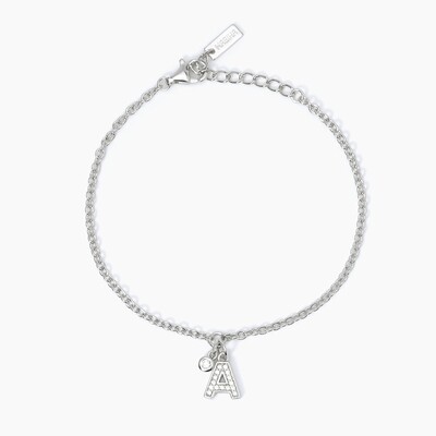 Bracciale Argento Lettera A - Mabina gioielli