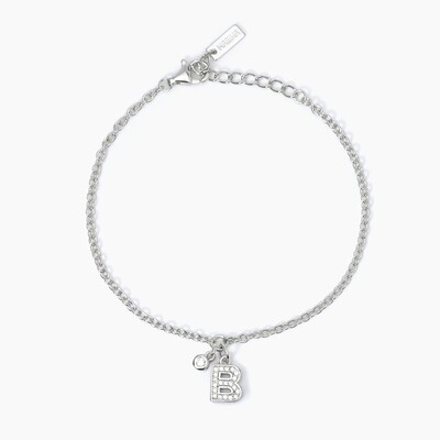 Bracciale Argento Lettera B -  Mabina gioielli