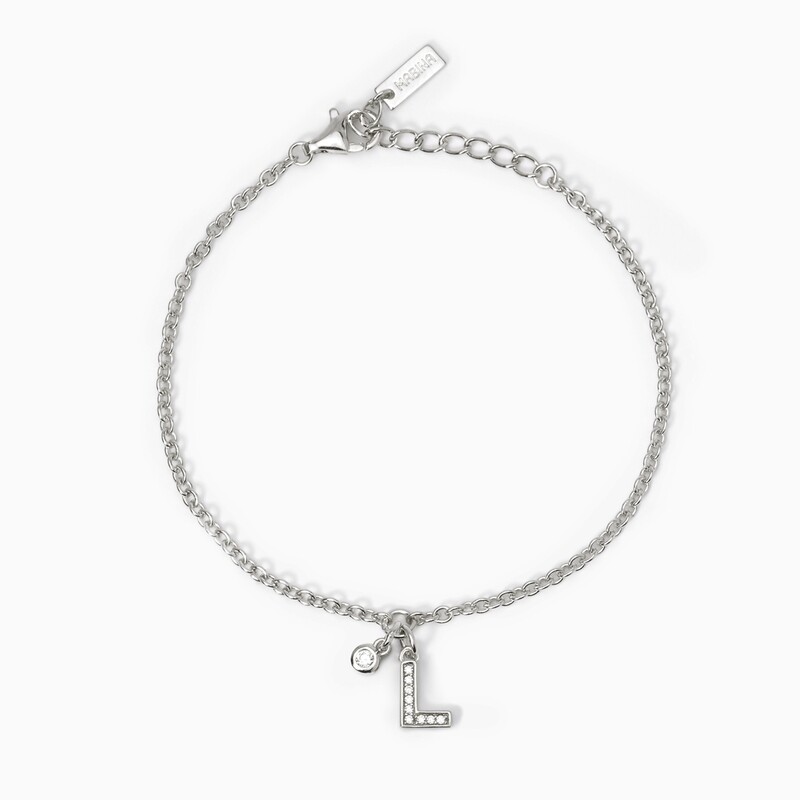 Bracciale Argento Lettera L -   Mabina gioielli