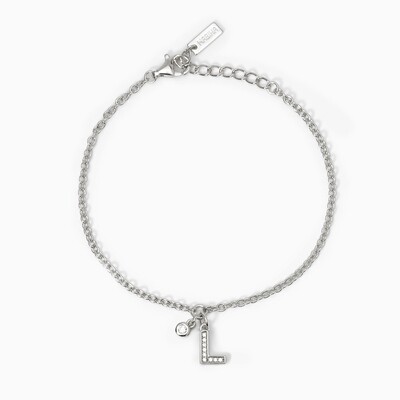 Bracciale Argento Lettera L -   Mabina gioielli