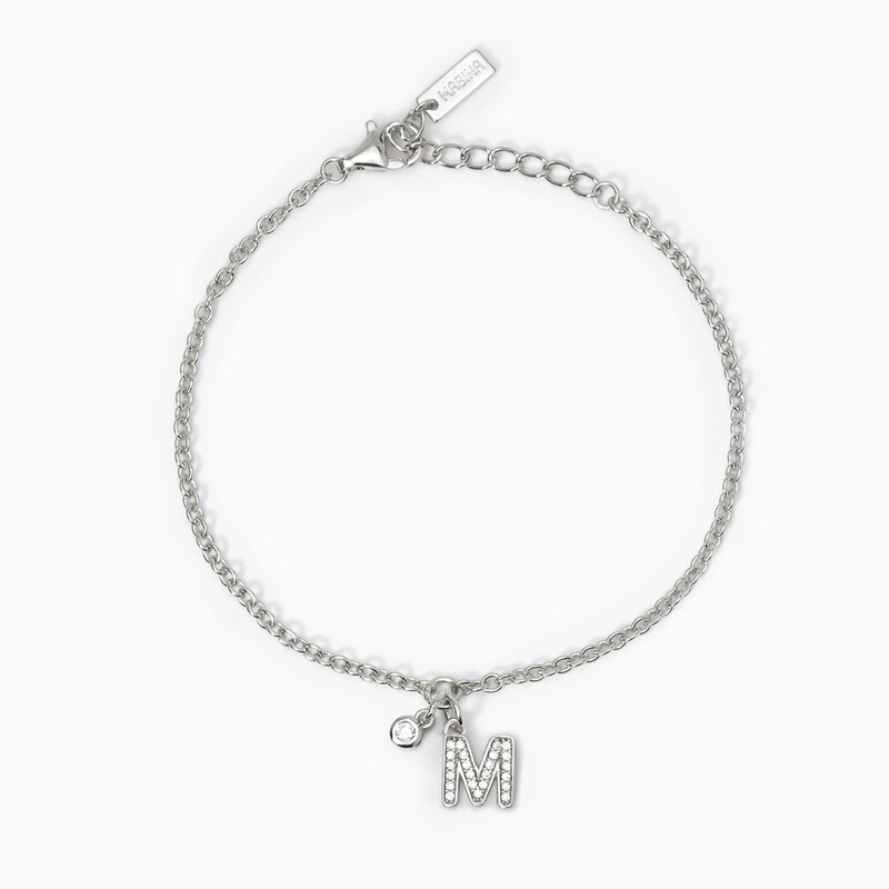 Bracciale Argento Lettera M -  Mabina gioieli