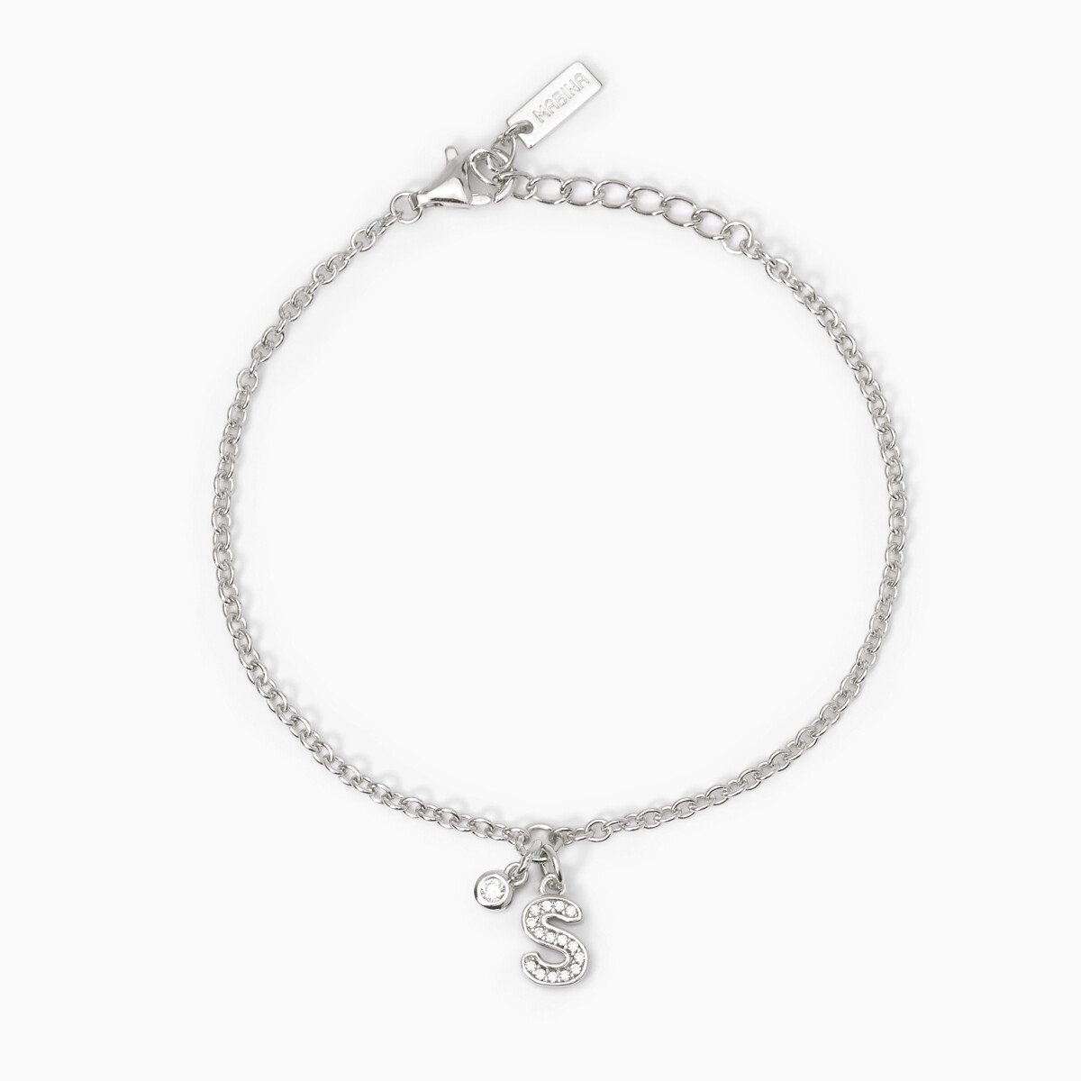 Bracciale Argento Lettera S - Mabina gioielli
