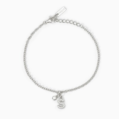 Bracciale Argento Lettera S - Mabina gioielli