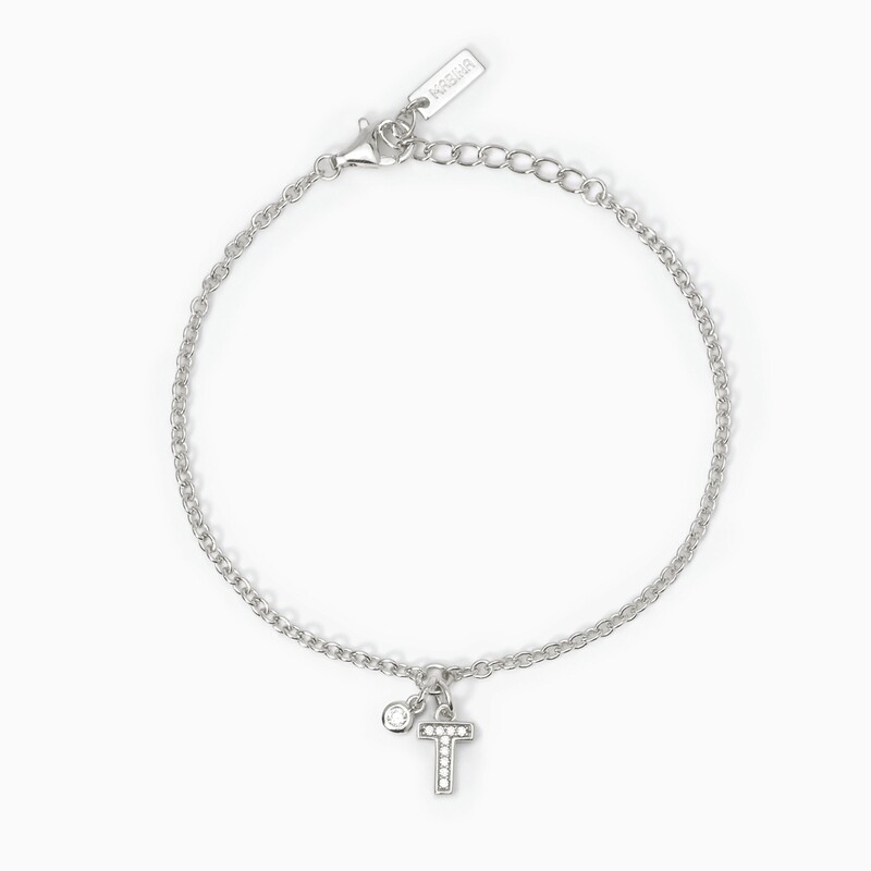 Bracciale Argento Lettera T - Mabina gioiellii